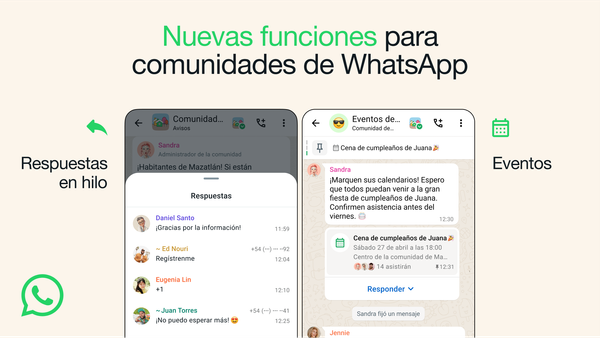 WhatsApp organizar eventos y reuniones